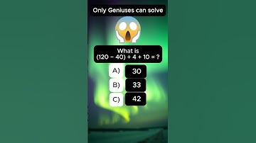 Brain test math quiz for geniuses #quickmindtest #quiz #mathexam #mathquiz #maths #mathtest