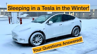 I Camped in My Tesla in a Snowstorm: Here's What Happened!