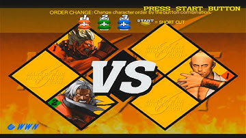 Capcom VS SNK 2 Shin Akuma and God Rugal arcade mode