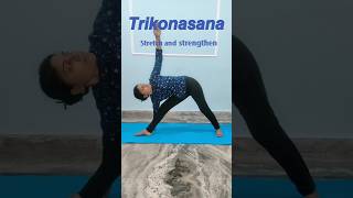 Trikonasana|Triangle Pose#hathayoga#yogaforbeginners#trending#shorts#ytshorts#yognidhi