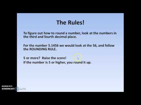 Peter Knudson - Master Screencaster:  Rounding to Two Decimal Places