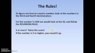 Peter Knudson - Master Screencaster:  Rounding to Two Decimal Places