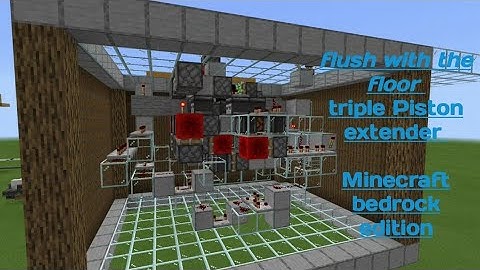 flush with the floor triple Piston extender for Minecraft bedrock edition