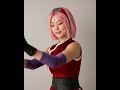 Sakura Haruno Cosplay Transformation 🌸 #cosplay #sakura #naruto #shorts