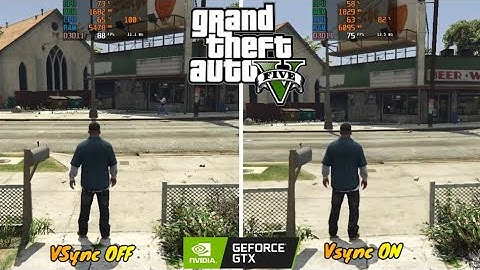 GTA 5 VSync ON vs OFF Test FPS Difference - GTX 750 Ti