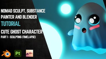 Nomad, Substance Painter And Blender Tutorial | Cute Ghost Character (Under 5 Minutes) | Part 1
