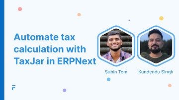 Automate tax calculation using TaxJar in ERPNext | Frappe