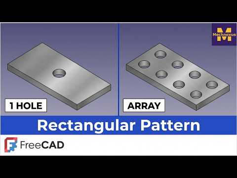 Sketch Rectangular Pattern in FreeCAD | FreeCAD Tutorial | FreeCAD Beginner Tutorial | Mechnexus |