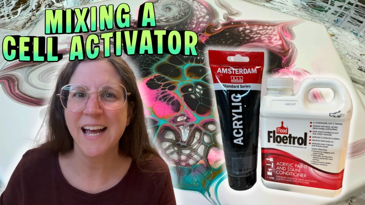 Learn How I Mix A Cell Activator for my Fluid Art Pieces 🌀🎨🖌️ - YouTube