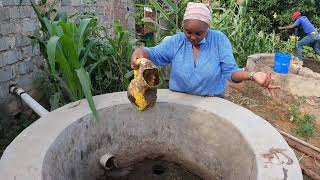 How we make Bio Gas in the village/clean with me our cows shed