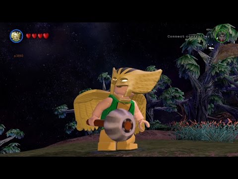 LEGO Batman 3: Beyond Gotham - Hawkgirl Free Roam Gameplay [HD]