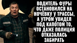видео: Водитель фуры остановился у трассы а утром увидел под капотом то что даже полиция отказалась забрать картинка: Водитель фуры остановился у трассы а утром увидел под капотом то что даже полиция отказалась забрать