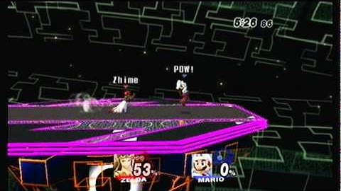 Project M Demo 2 : Zhime (Zelda [Din]) vs POW! (Mario) 6