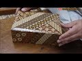 Amazing Ancient Technology of the Beautiful Japanese Hakone Marquetry - Woodworking Skillful