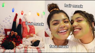 Pamper Winter Night Routine with my bff! | leahallyannah