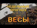 ВЕСЫ. Недельный таро прогноз (26 октября - 1 ноября). Прогноз на Ленорман. Тароскоп.