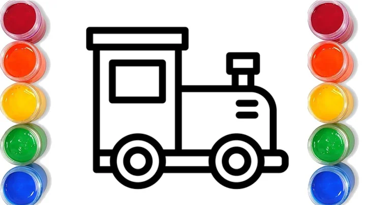 Engine 🚂   Kids coloring video   Learn color paint and draw Learn Colorful Creations