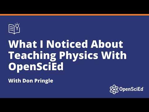 What I Noticed About Teaching Physics With OpenSciEd