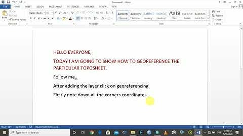 Video-5 Geo-referencing using  Arc-Gis(Rajesh Dahal)