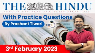 3rd February 2023  The Hindu Newspaper Analysis By Prashant Tiwari  Upsc Current Affairs 2023