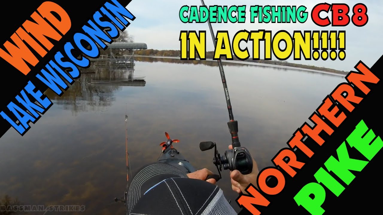 Cadence Fishing CB8 Baitcaster Northern Pike Action on Wind Lake 