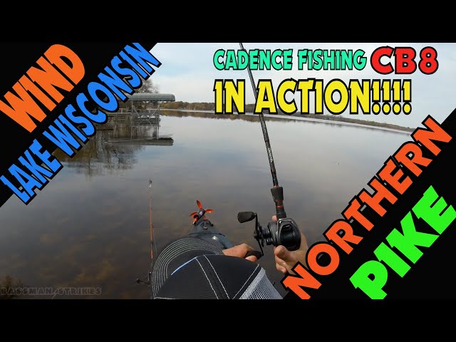 Cadence Fishing CB8 Baitcaster Northern Pike Action on Wind Lake 