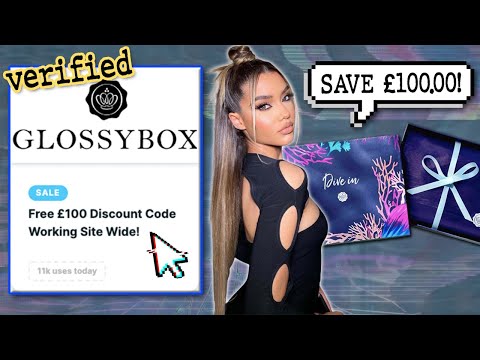 GLOSSYBOX - I got a 12 month subscription half price... free discount code!
