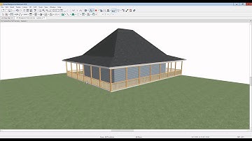 Creating supports for a wrap-round porch in Architectural 2016