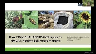 NMDA's Healthy Soil Program Grant Application Demo for Individual Applicants - January 2026 screenshot 1
