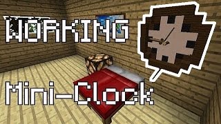 Working Mini-Clock in Minecraft! ( No Mods )