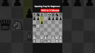 Easy Chess Opening Trap for Beginners #chess #chessopenings #chesstricks