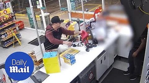 Man tries to rob service station armed with kitchen knife