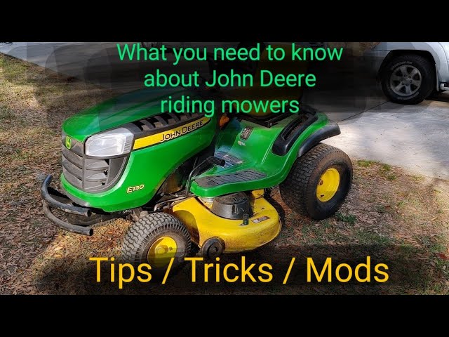 3 ESSENTIAL secrets to know on John Deere Lawn Tractors 