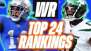 DARKHORSE WR1? Updated Top24 Wide Receiver Rankings for 2024 Fantasy Football