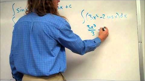 Anti-derivatives of Trig Functions