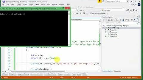 Console Application: Boxing-Unboxing C Sharp