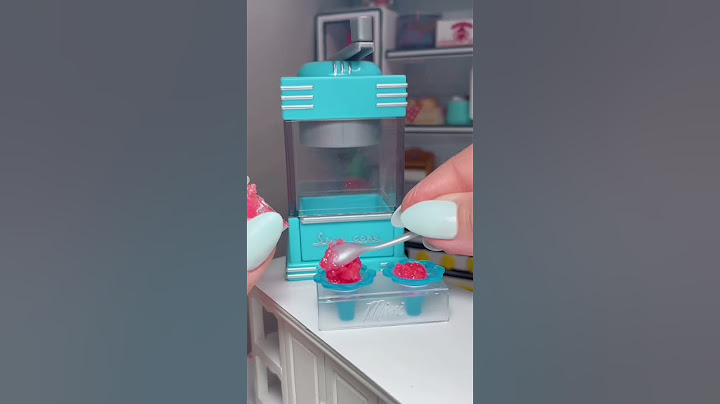Let’s make Snow CONES! 🩵 #miniverse #miniature #shorts