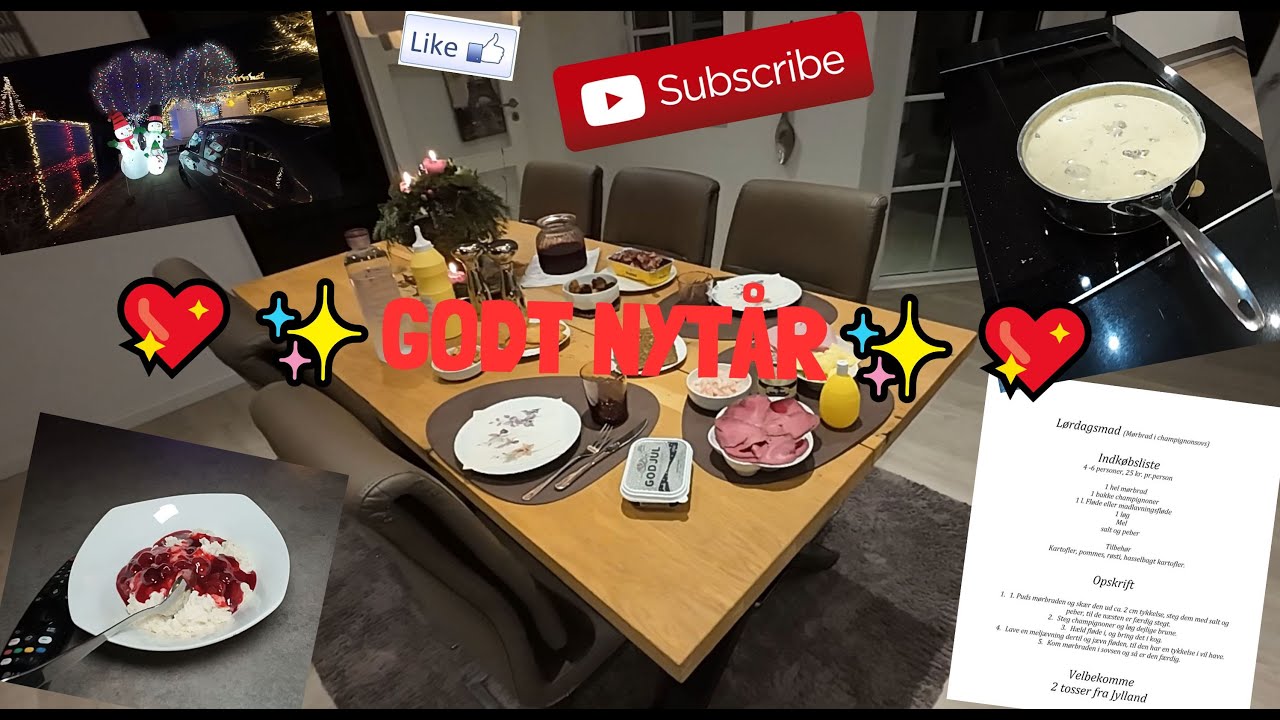 🥳🥳SARINA LAVER LØRDAGSMAD🥳🥳.. VI HAR HAFT INDBRUD 😠😠😠OG DEN SIDSTE JULEFROKOST I ÅR🥳🥳
