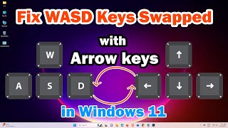 how to fix wasd keys swapped with arrow keys in windows 11