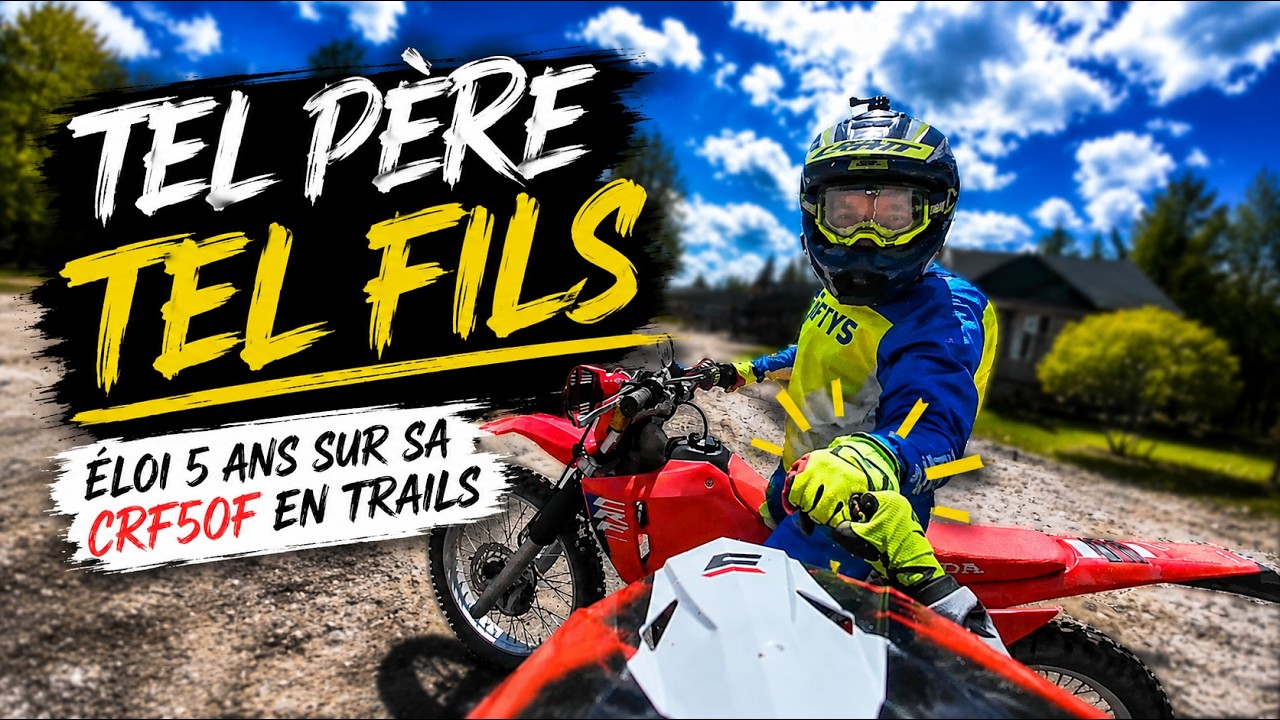 TEL PÈRE, TEL FILS | Mon fils de 5 ans devient motovlogueur!