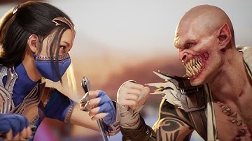 Baraka and Kitana share concerns about Mileena (All Intro Dialogues Kitana vs Baraka) - MK1
