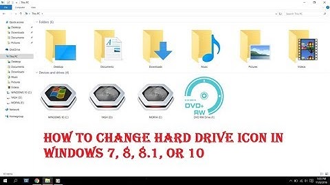How to Change Hard Disk Drive Icon on Windows 7,8,10 100% working & too easy -TECH GURUJI