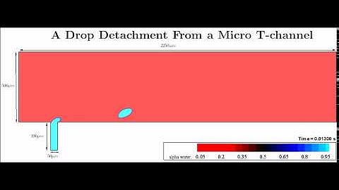 Numerical Simulation of Droplet Detachment From a Micro T-Channel