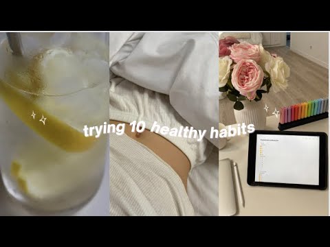 trying 10 healthy habits for a day //probando 10 hábitos saludables por un dia