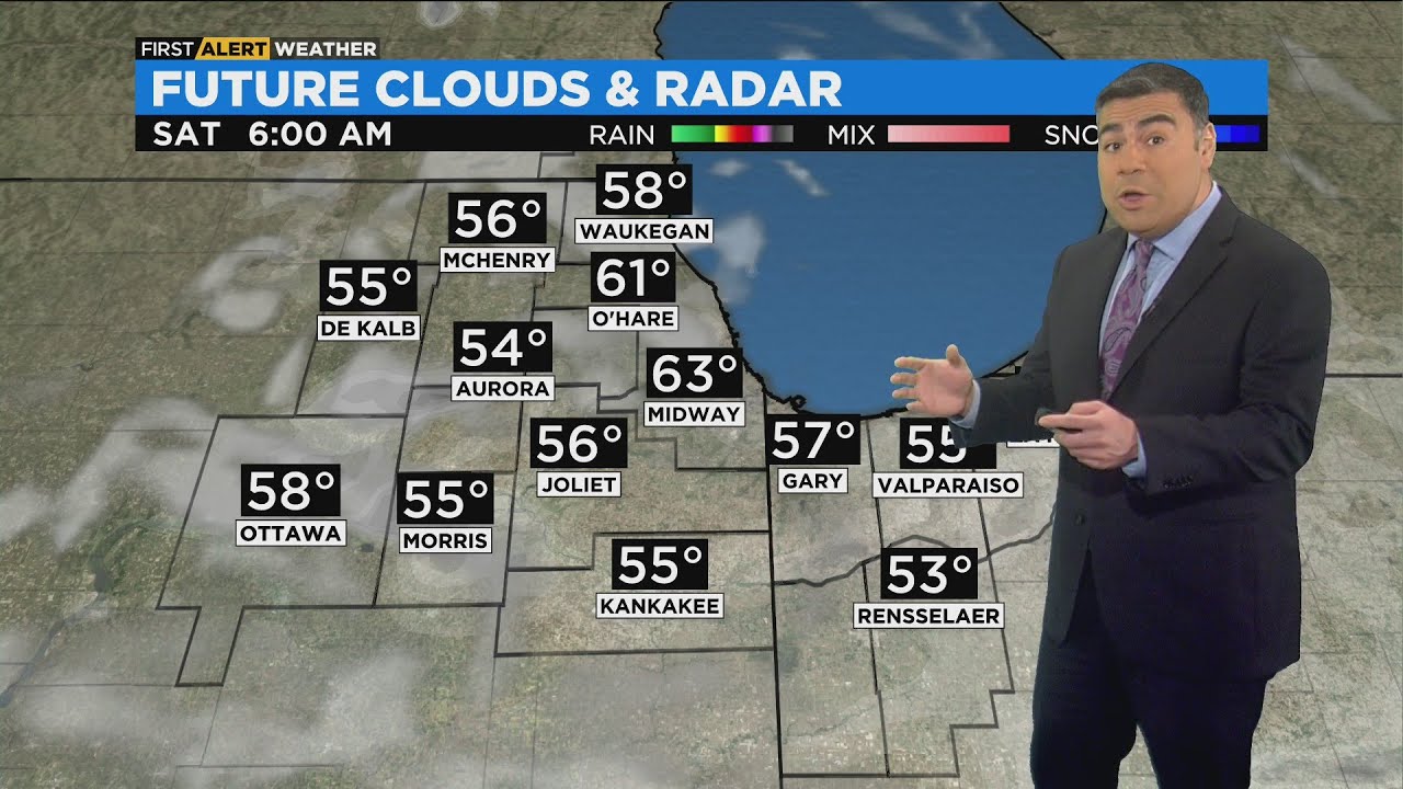 Chicago First Alert Weather: Chance of showers on Sunday - YouTube
