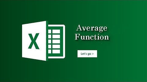 Average Formula / Function in Excel [ Urdu ]