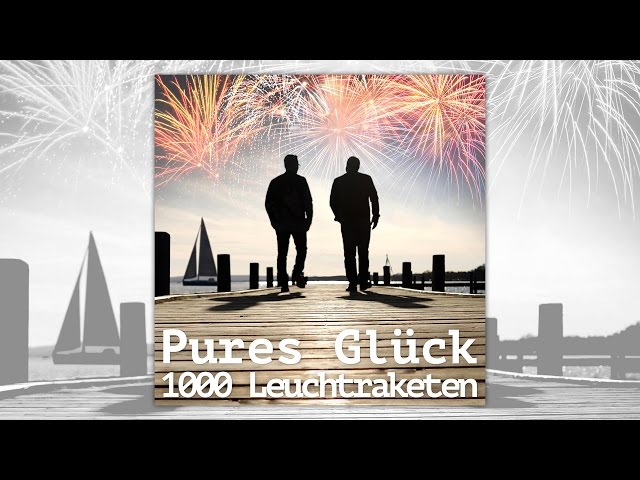 Pures Glueck - 1000 Leuchtraketen