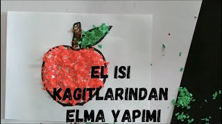 El Işi Kağıdından Elma Yapımı