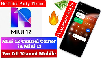 Miui 12 Control Center in Miui 11 permanently| enable miui 12 control center no third party theme