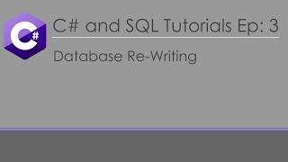 【C# and SQL】3: Re-Write Data in your Table
